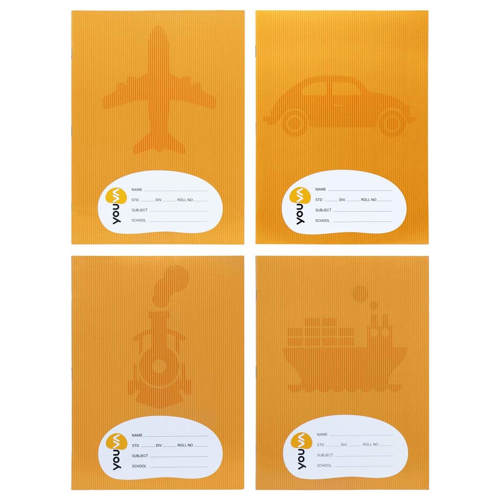 Navneet Youva | Brown Soft Bound Note Book | Jumbo Size 18 cm x 24 cm | Medium Square | 172 Pages view 2