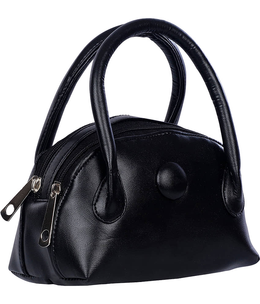 Leather Land Handheld Faux Leather Set of 1 ( Black ) view 2