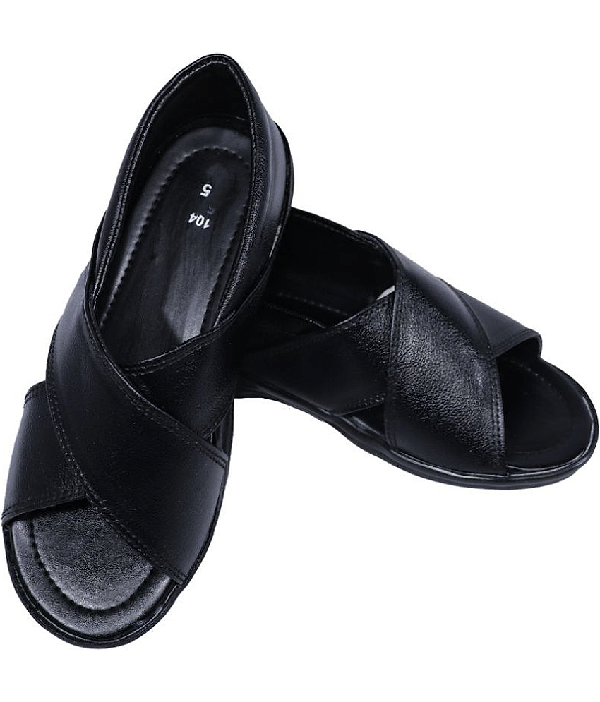 RAGE GAZE - Black Men's Sandals view 2