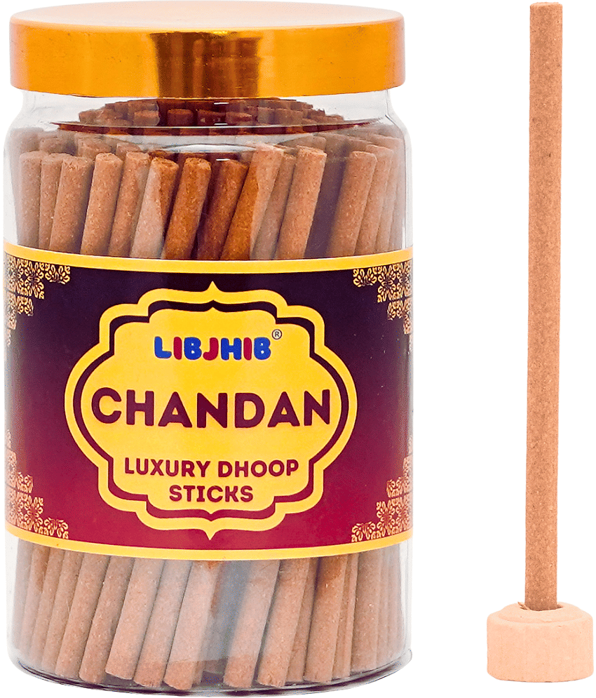 Libjhib Incense Dhoop Sticks Chandan 200 gm ( Pack of 1 )