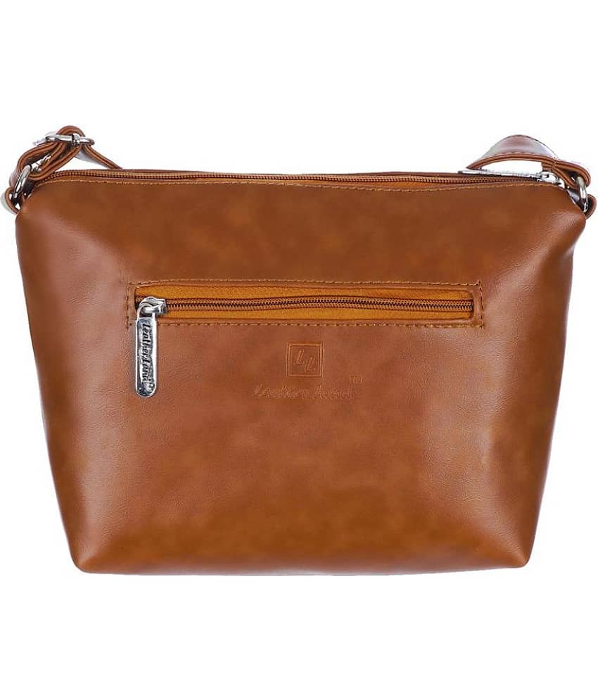 Leather Land Sling Bag P.U. Set of 1 ( Tan ) view 2