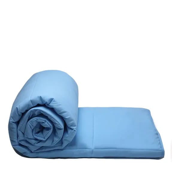 CoolBreeze All Weather/ A/c Comforters Quilts blanket Dark Light Blue By Orchid Homez 200GSM (254x244 cm) view 2