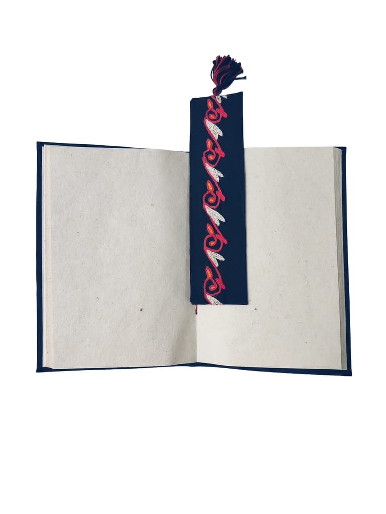 BEL Embroidered Black Bookmark view 2