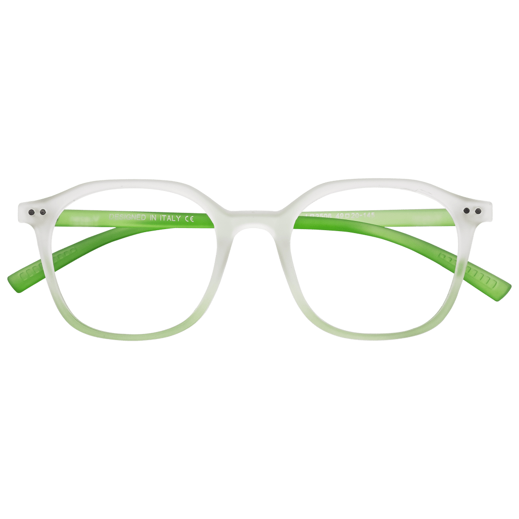 Transparent Full Rim Rectangle Eyeglasses view 2