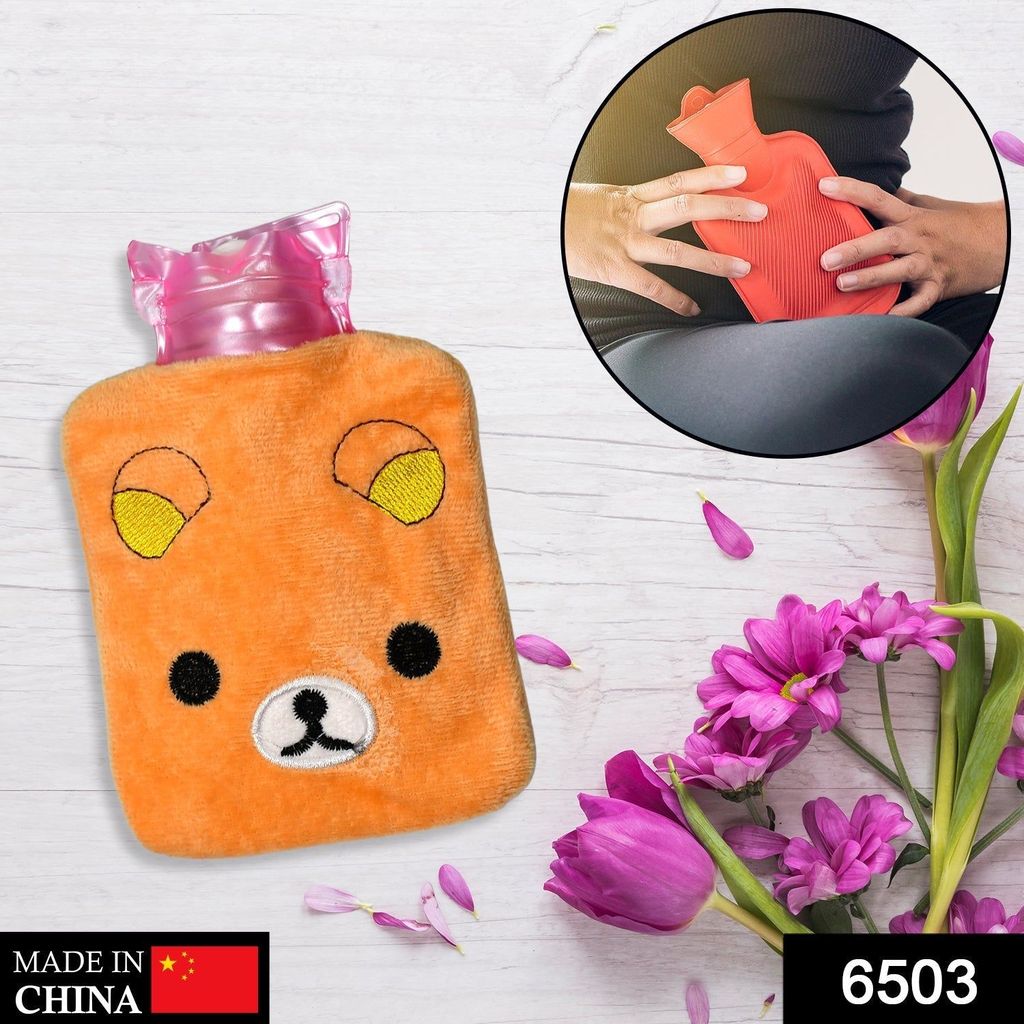 Warm Hug from a Panda: Orange Panda Hot Water Bag for Pain Relief view 2