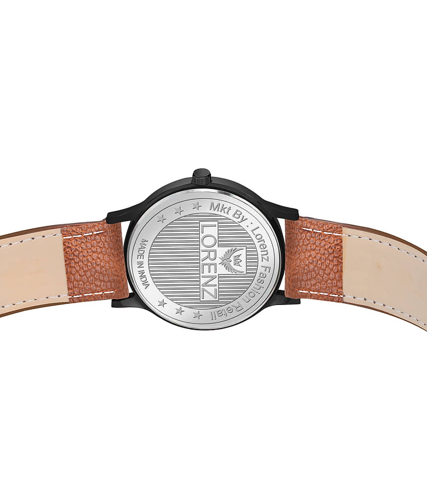Lorenz Tan Leather Analog Men's Watch view 2