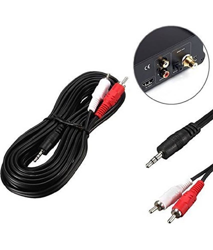 Hybite 3 meter stereo to 2 RCA Cables - 3 view 2