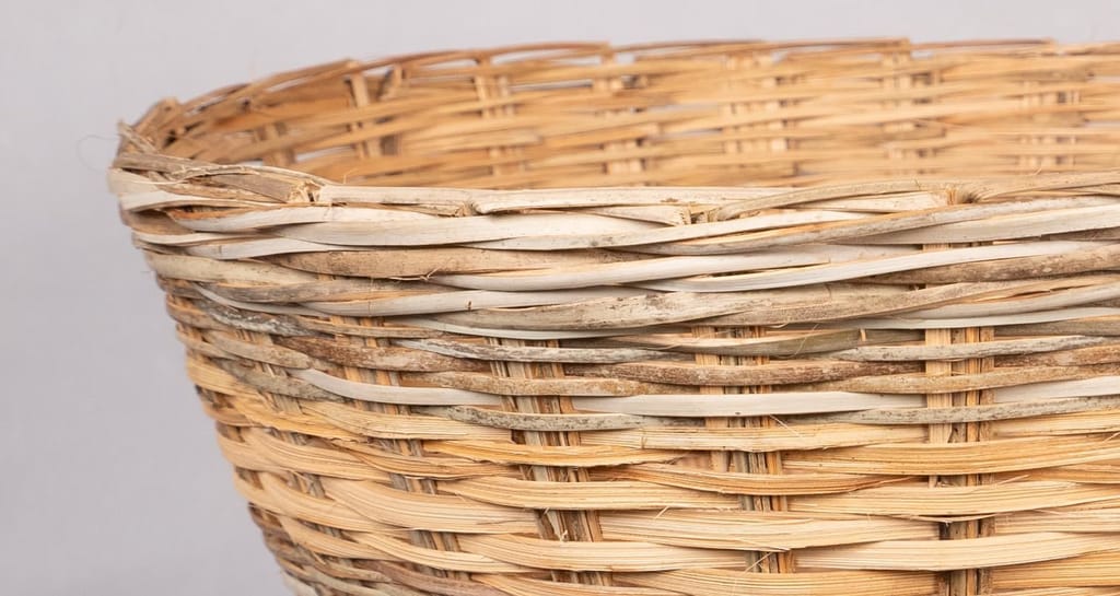 Handwoven Wicker Belly Basket view 2