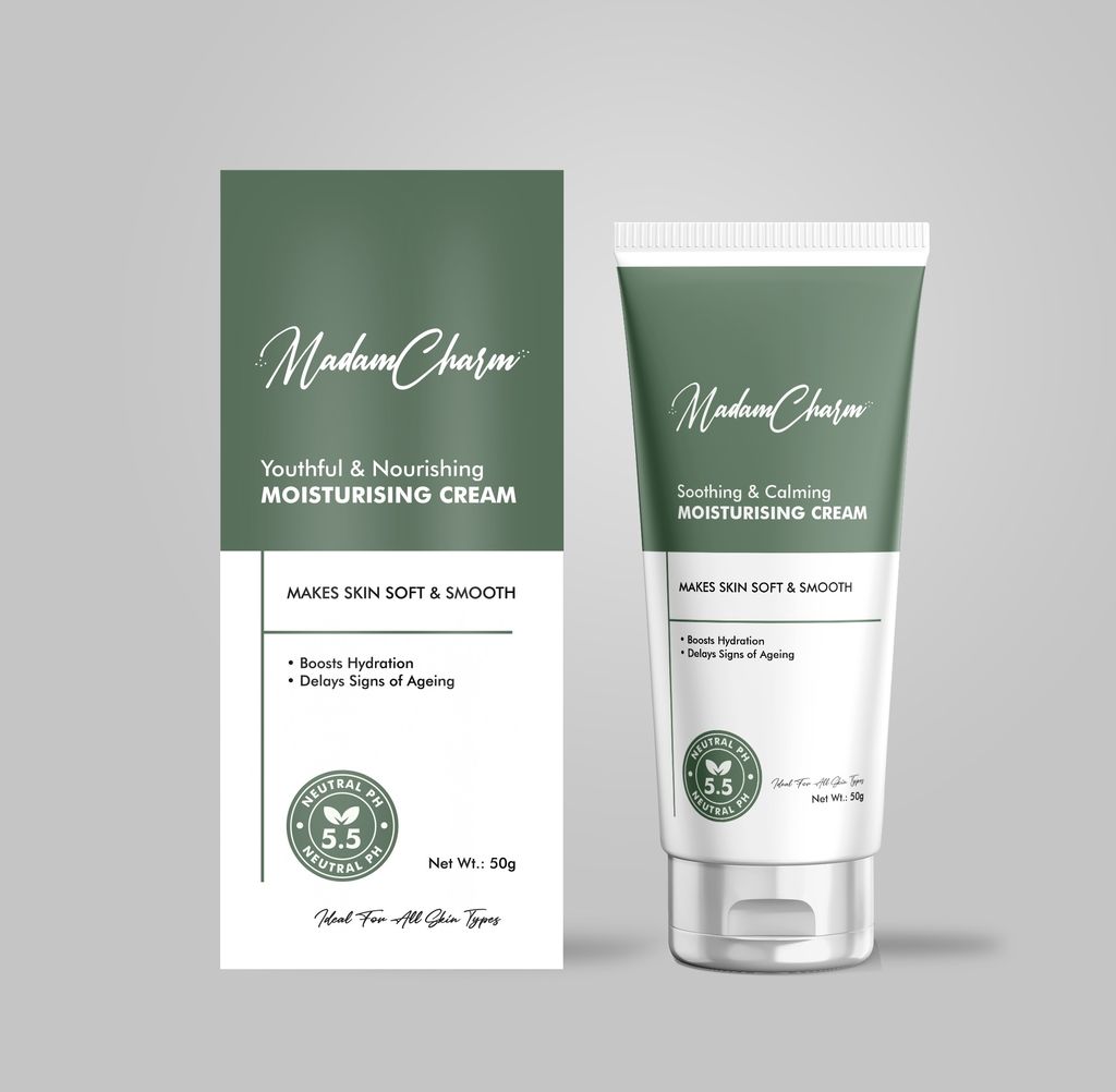 MadamCharm Moisturizing Cream | Neutral PH 5.5 | Vitamin E | 50g view 2