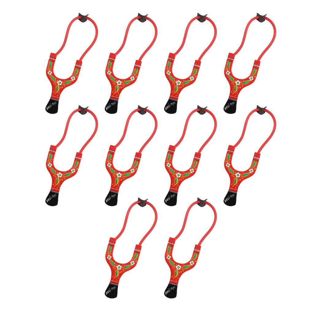 Desi Toys Gulel Slingshots | Catapult for Sports | Wooden Slingshot with Foam Balls | Traditional Outdoor Games | Classic Nostalgic Game | Ideal for Trekking & Camping | for 14+ Kids view 2