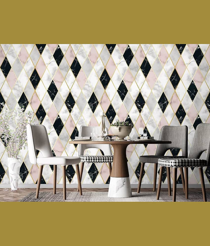 FLETIX Abstract Wallpaper ( 60 x 200 ) cm ( Pack of 2 ) view 2