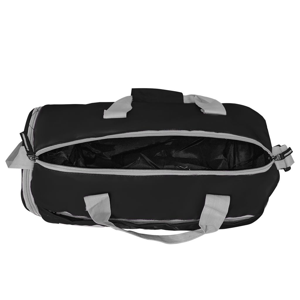 GROUPERS Gym & Travel Duffle Bag Set of 3 | Premium Multipurpose Duffel Bags for Men & Women-Black view 2