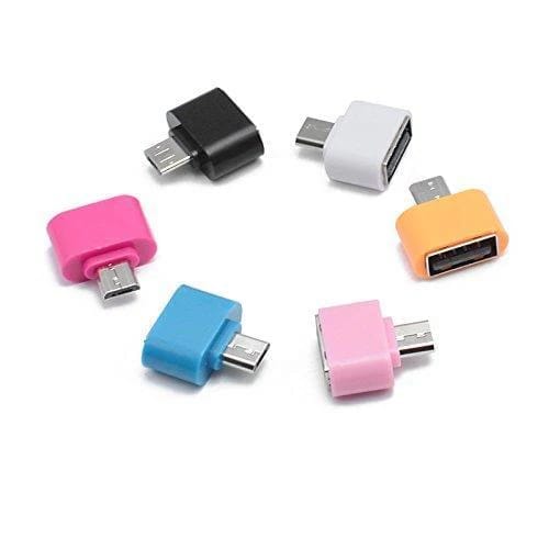 Micro USB OTG to USB 2.0 (Android supported) (Multicolour) ( 6 Pcs ) view 2