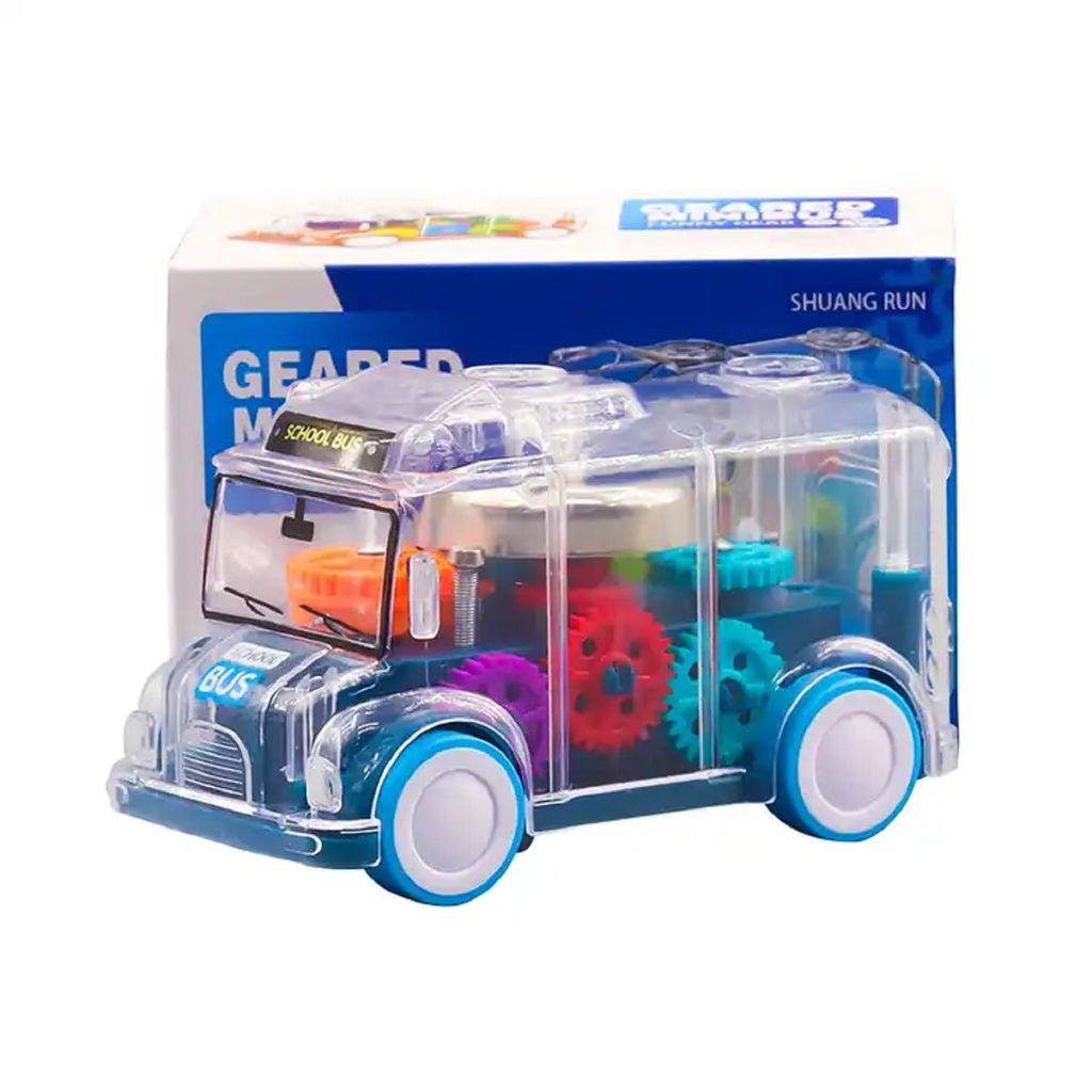 KTRS Enterprise Gear Bus for Kids, Mini School Bus with Tinkling Sound and Light Toy for Kids Above 3 Years, BIS Approved view 2