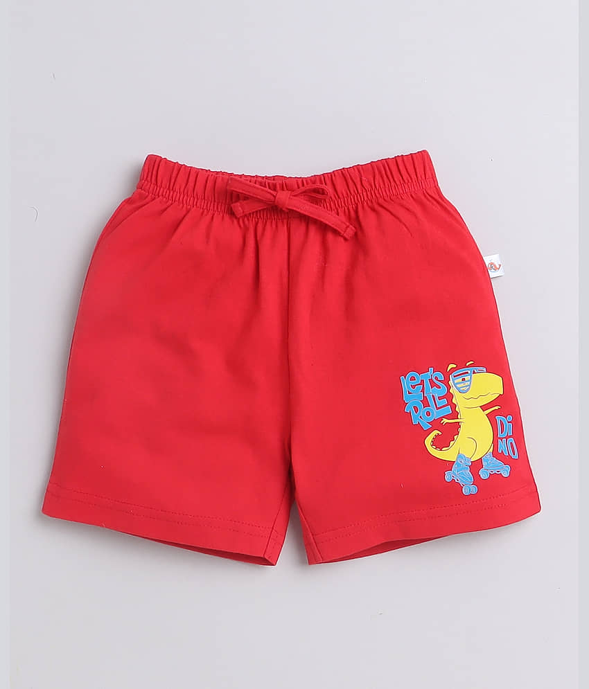 BUMZEE Navy & Red Boys Shorts Pack Of 2 Age - 12-18 Months view 2
