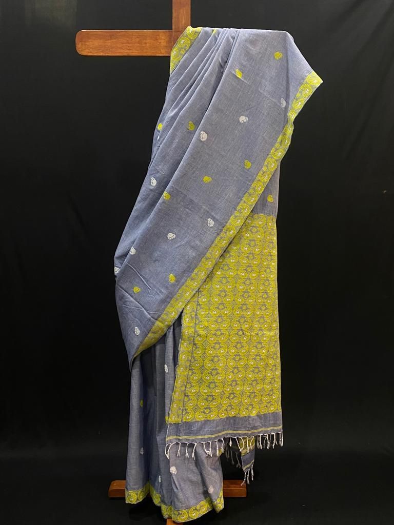 Handwoven Assamese Cotton Saree view 2