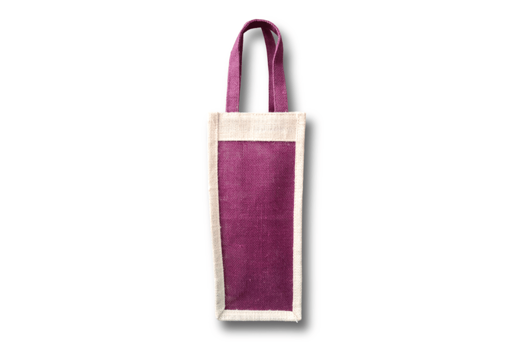 Burlap Wine Bag with Handles