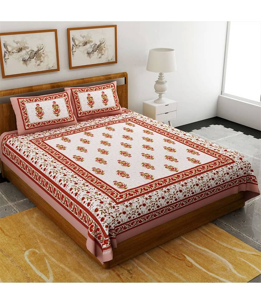 Uniqchoice Cotton Double Bedsheet ( Turquoise ) view 2