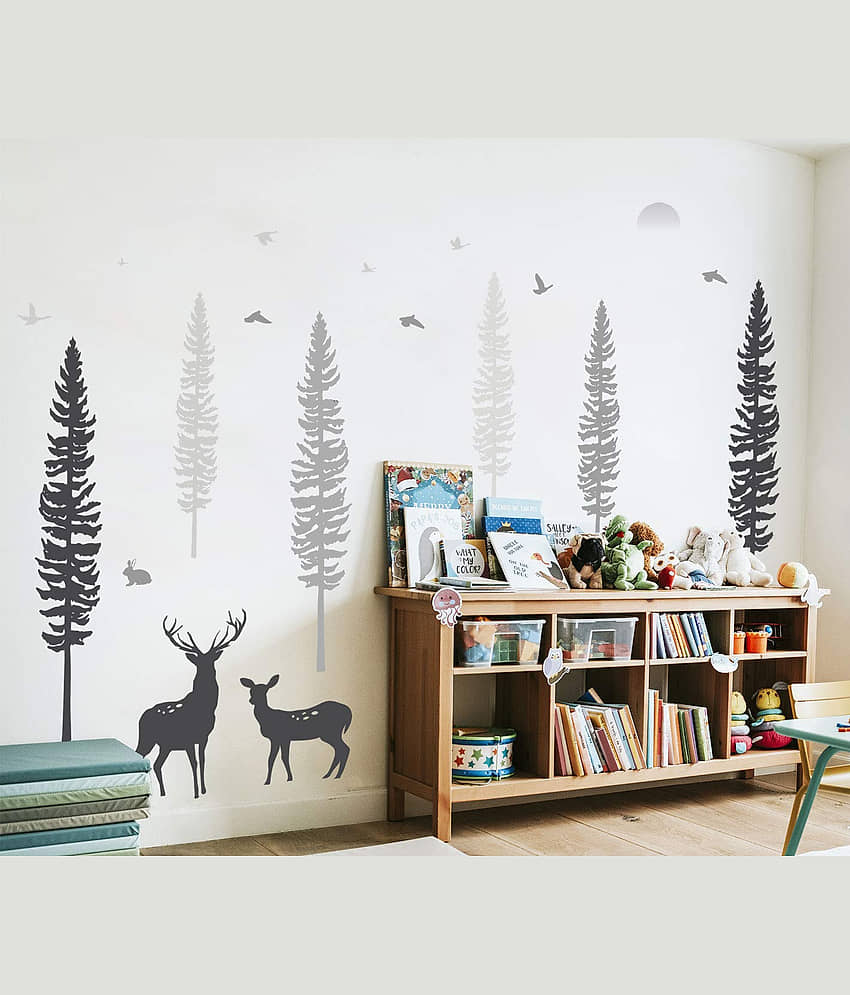 Inkfence Wall Sticker Animals ( 85 x 110 cms )