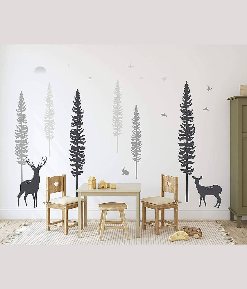 Inkfence Wall Sticker Animals ( 85 x 110 cms ) view 2