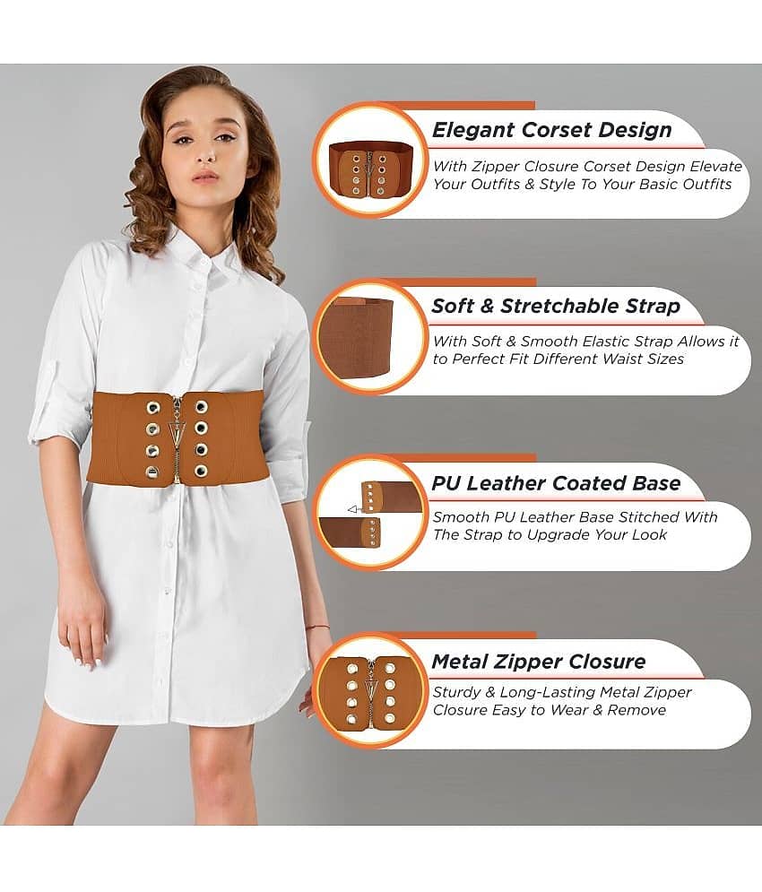 REDHORNS Fabric Women's Stretchable Belt ( Pack of 1 ) view 2