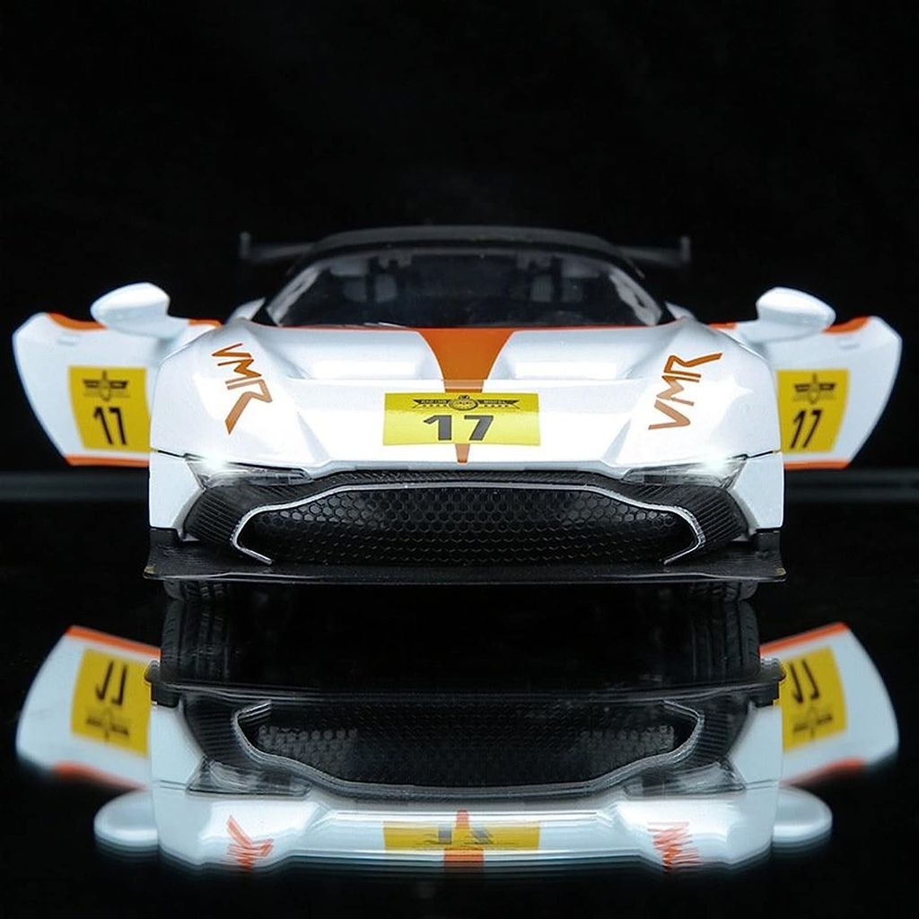 KTRS ENTERPRISE Aston Martin 1:22 Die-Cast Metal Car with Sport car Openable Doors Light and Sound,Pull Back Function Indoor Outdoor Toy for Kids (Multicolor) (New Version) view 2