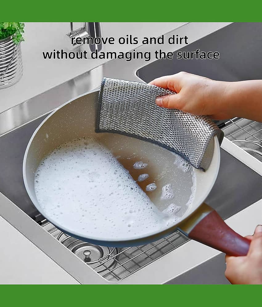 Bhavyta Wire Dish Wash pad Stainless Steel Scrub Pad view 2