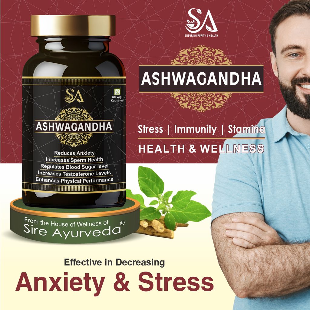 ASHWAGANDHA(Helps in Stress Management, Improve Energy and Stamina, Improves Strength & Energy, General Wellness) view 2