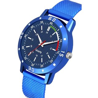 HRV Men's Round Dial Blue Strap Analog Watch view 2