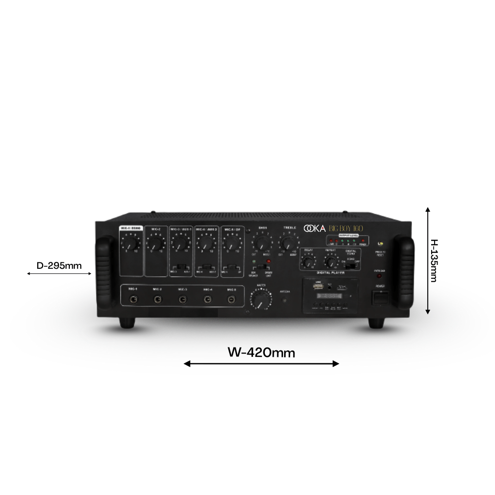 Ooka AUDiO BIG BOY 160 Amplifier view 2