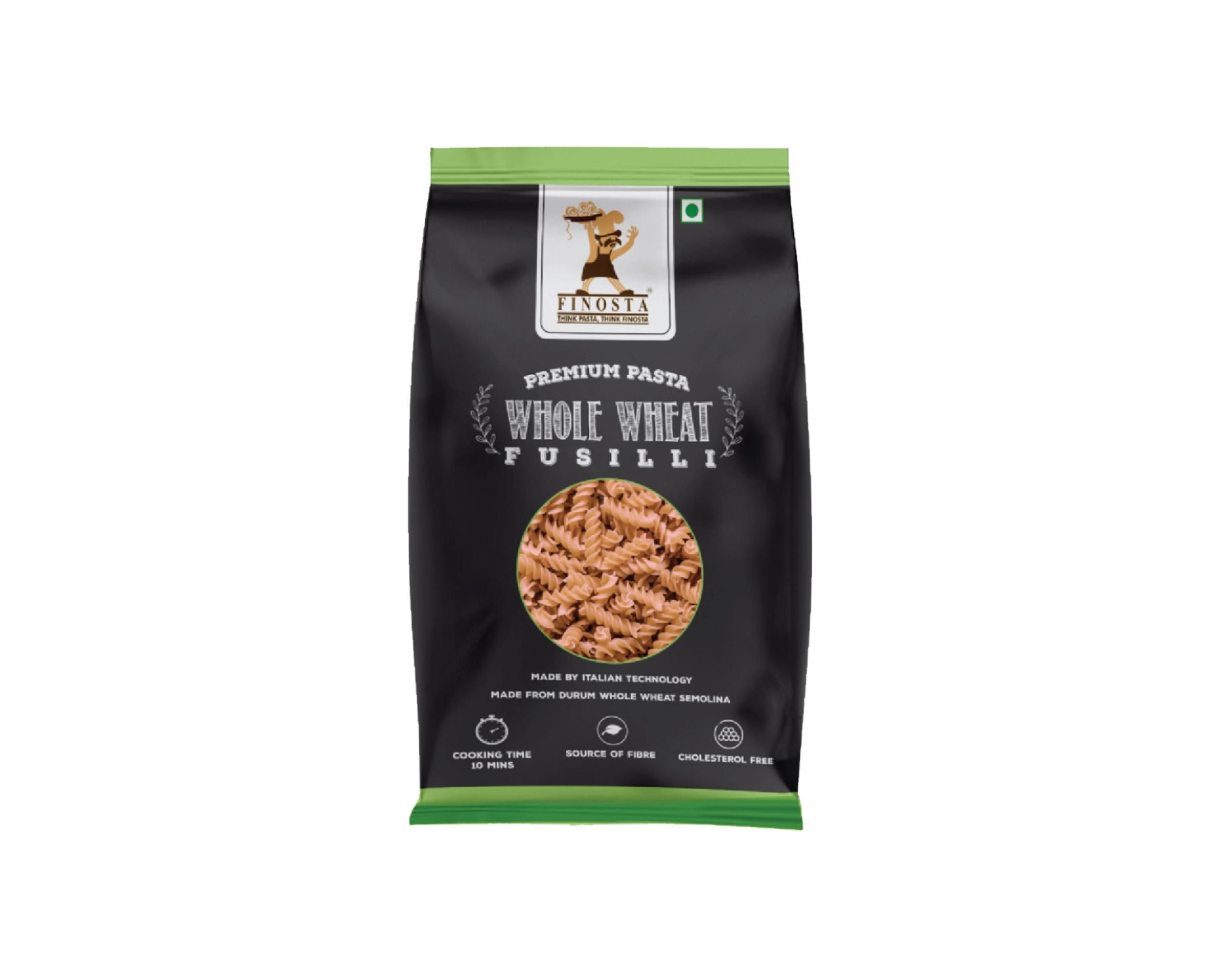 Finosta Fusilli Whole Wheat Pasta, 500 gm