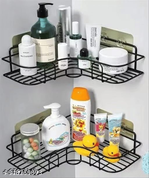 Corner Bathroom Storage Shelf view 2