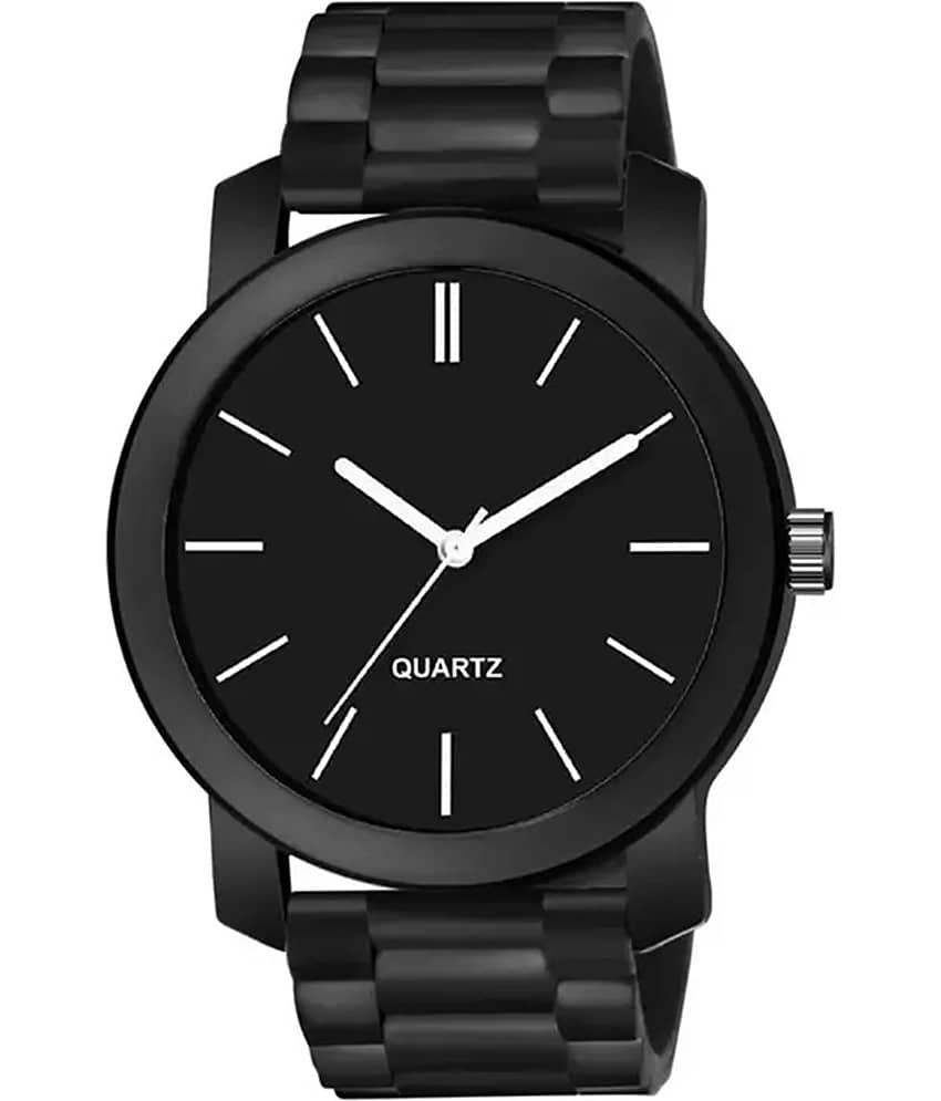 niyatifab Black Silicon Analog Men's Watch