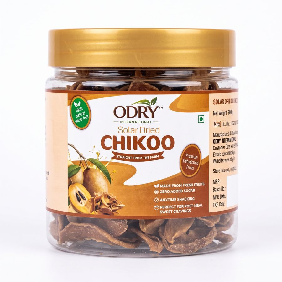Solar Dried Chikoo - 200 gm