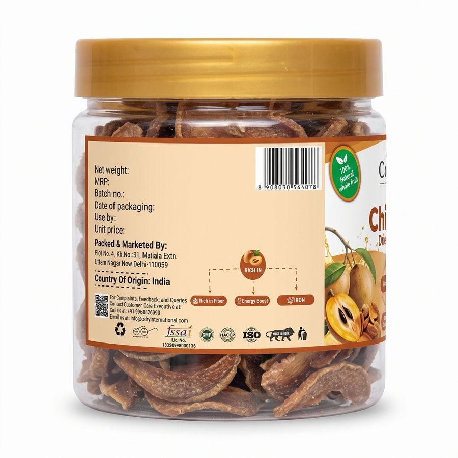 Solar Dried Chikoo - 200 gm view 2