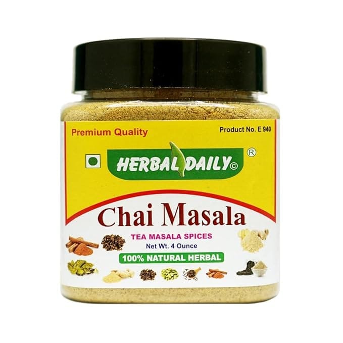 Chai Masala Five Spice Powders Ginger Powder, Kali Mirch Powder, Dalchini Cinnamon, Hari Elaichi, And Laung Clove view 2