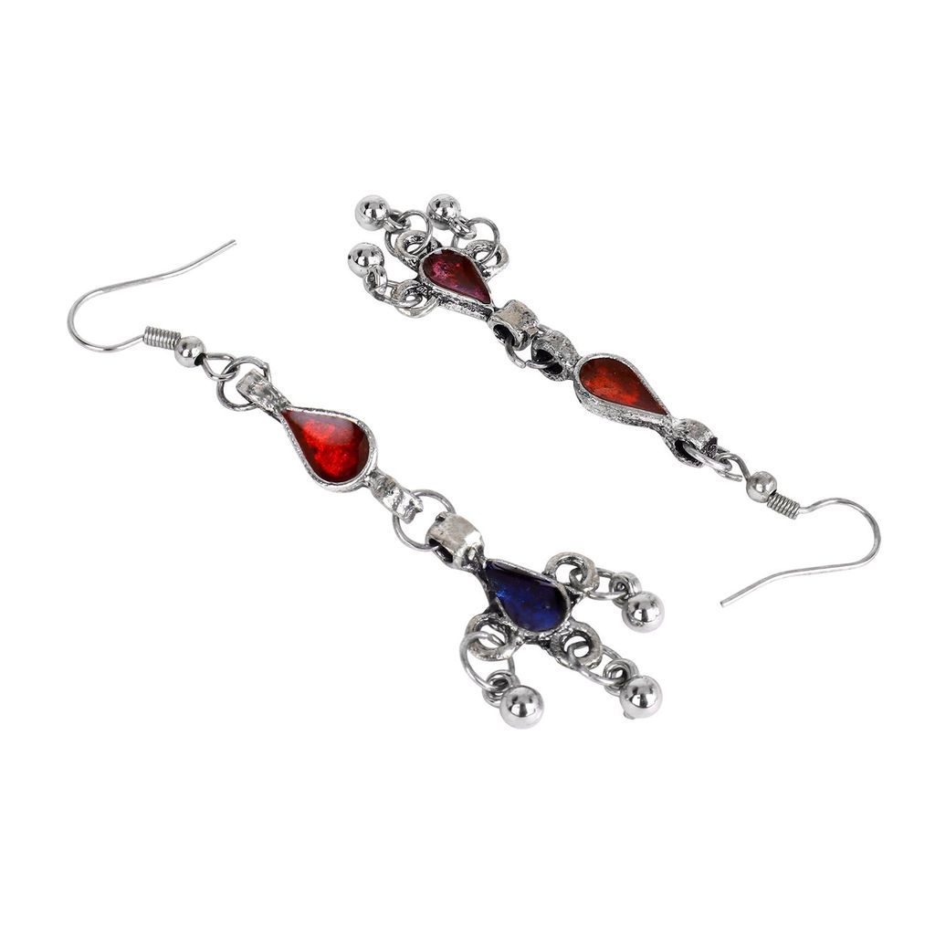 Cardinal Multicolor Stone Choker Necklace set view 2