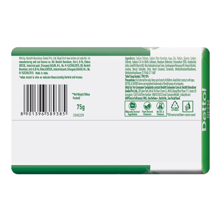 Dettol Neem 300 Gms (3 Plus 1) view 2