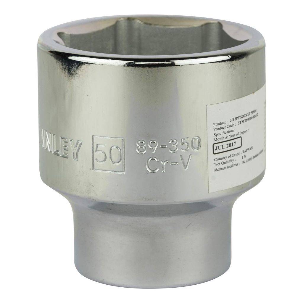 Stanley 3/4" Drive Socket 3/4" 6Pt Socket 50Mm STMT89350-8B view 2