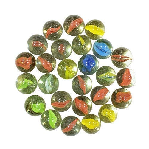 Patwari Arts Decorative Colourful Glass Marble Balls for Playing Games/Kanche for Kids/Children, Traditional Games Set of (100), Glass Marble Balls, Kanche. view 2