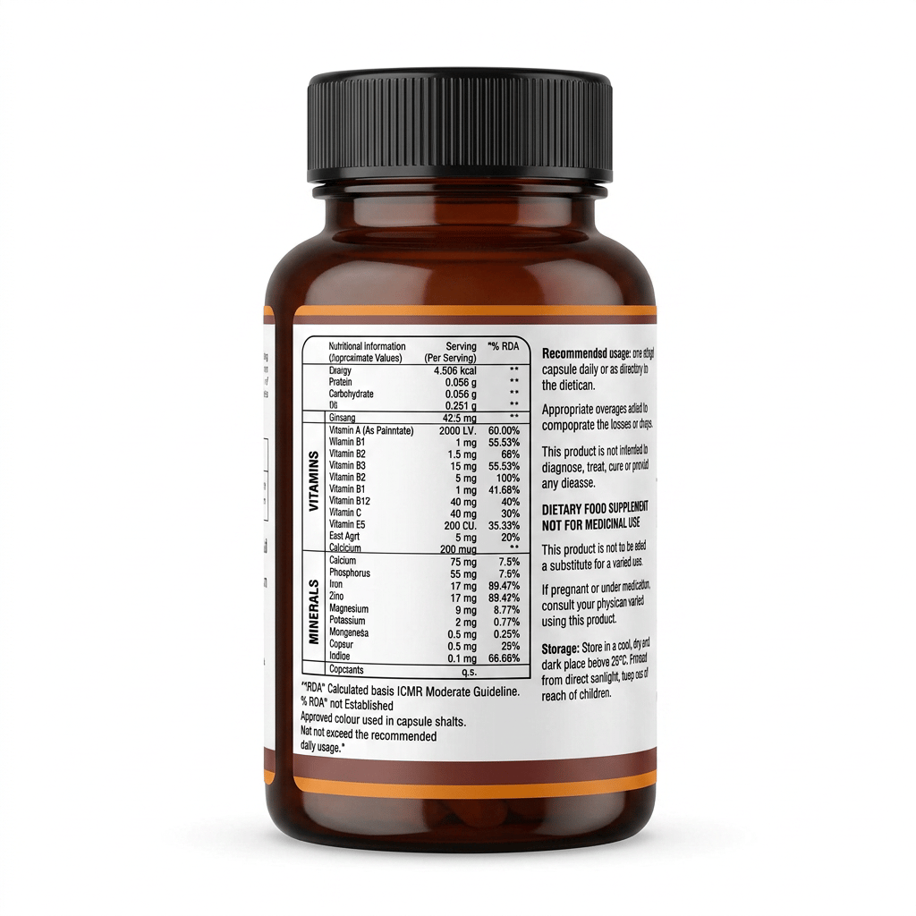 Careflexa Daily Multivitamin - Essential Minerals & Antioxidants for Energy & Immunity (60 Tablets) view 2