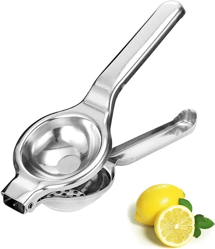 GLOBAL IMPEX 2 In1 Stainless Steel Lemon Squeezer with Bottle Opener and Pizza Cutter with Comfortable Plastic Handle for Kitchen (Pack of 2) view 2