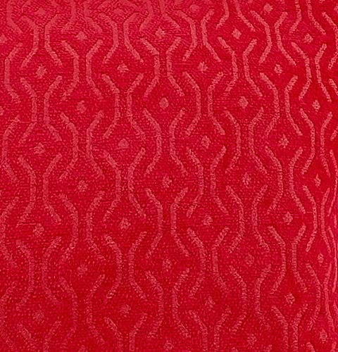 Kirti Finishing | Red Jacquard Cushion Cover 16 inches view 2