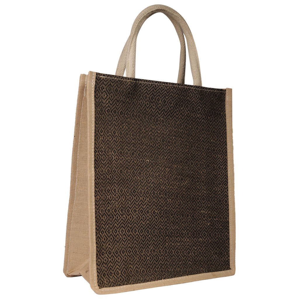Jharcraft Jute Bag Checked/Stripe (BG00631) view 2