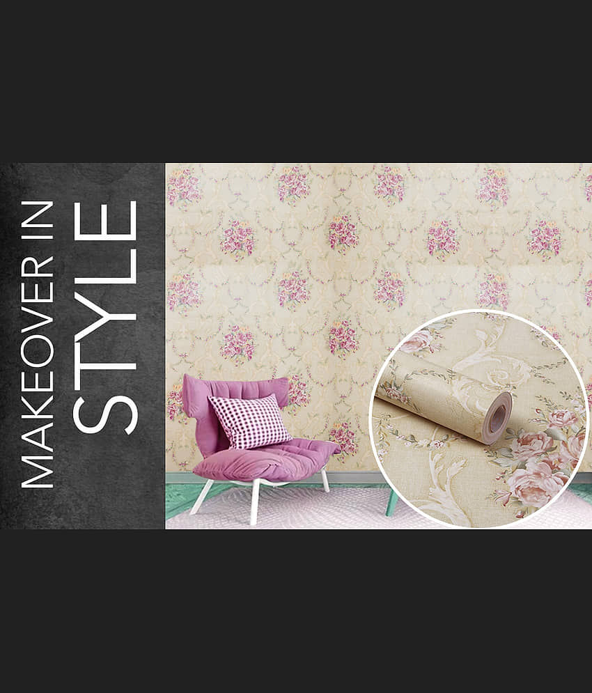 LAAYO Wallpaper & Wall Sticker - Abstract Wallpaper ( 45 x 1000 ) cm ( Pack of 1 ) view 2