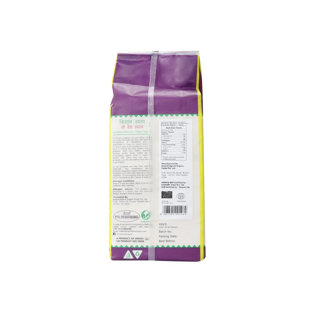 ELWORLD AGRO & ORGANIC FOOD PRODUCTS Multigrain Chakki Atta Fresh, 2Kg (Pack Of 3), 6Kg view 2
