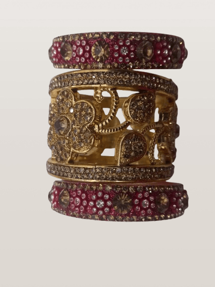 Bridal Chura Set - Pink view 2