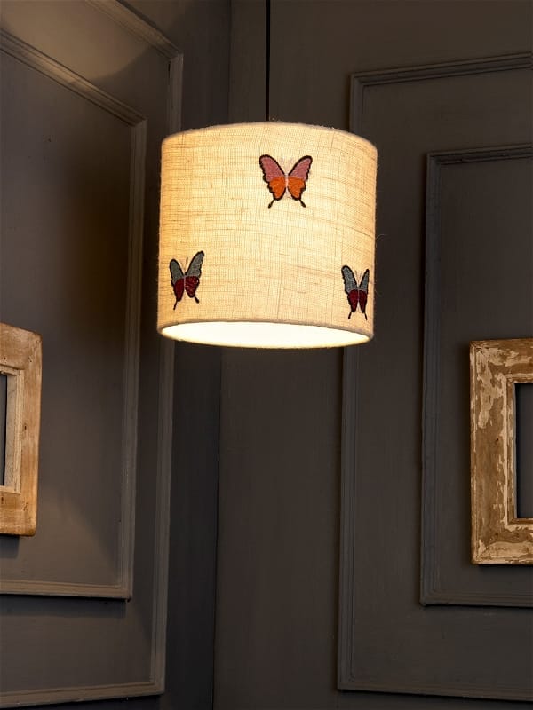 Embroided Butterflies Hanging Shade view 2