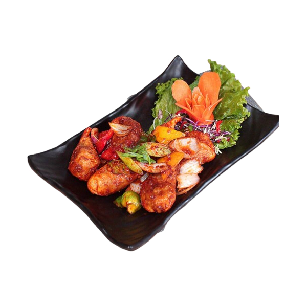 Chicken Chilli Momos Dry (10 Pieces) view 2
