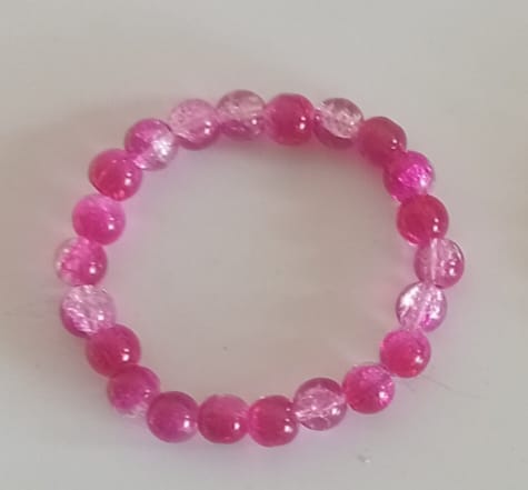 Elegant Pink Beaded Bracelet - Stylish and Versatile Accessory view 2